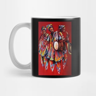 African People playing Instruments, Black History Art Mug